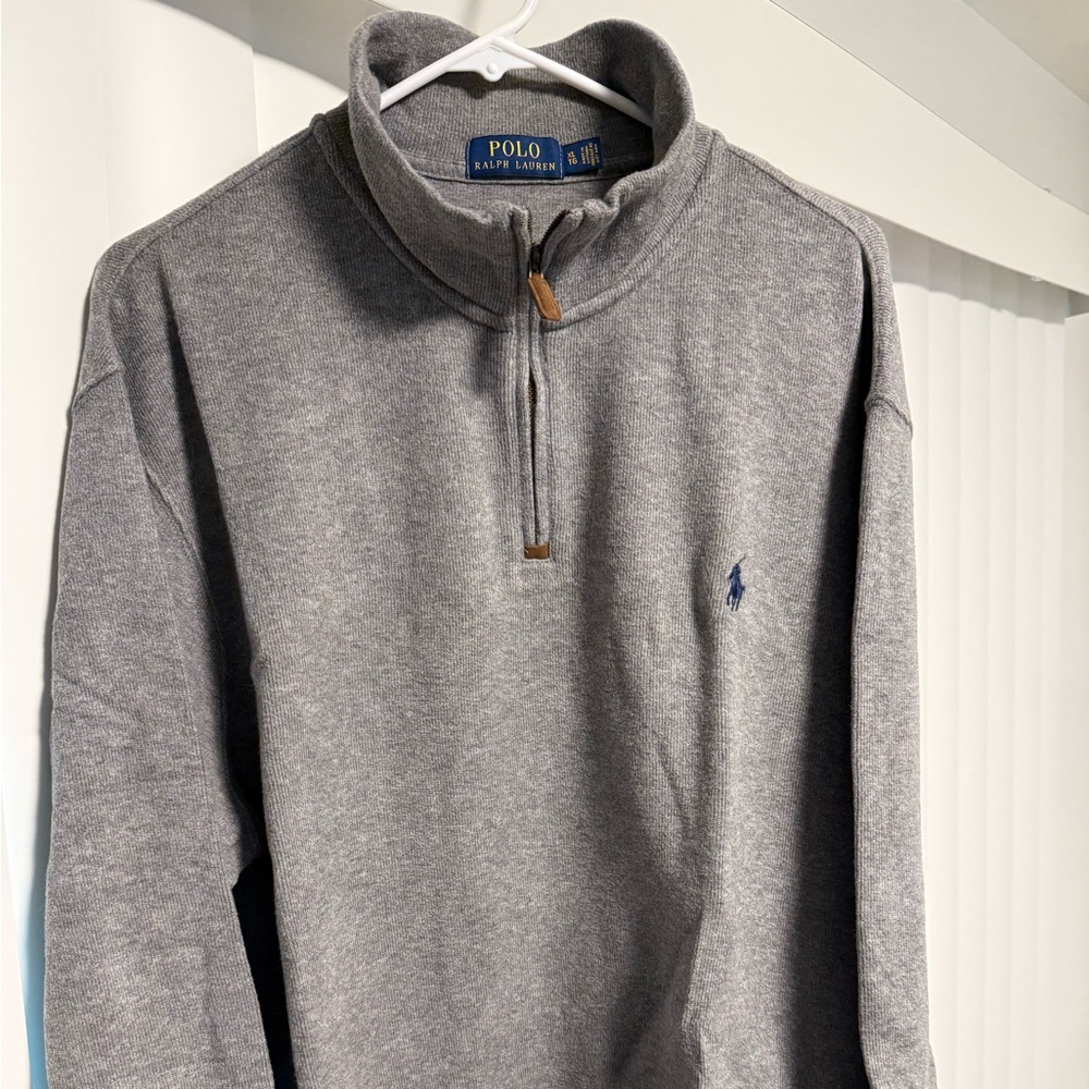 Size extra large, Ralph Lauren grey polo sweatshirt